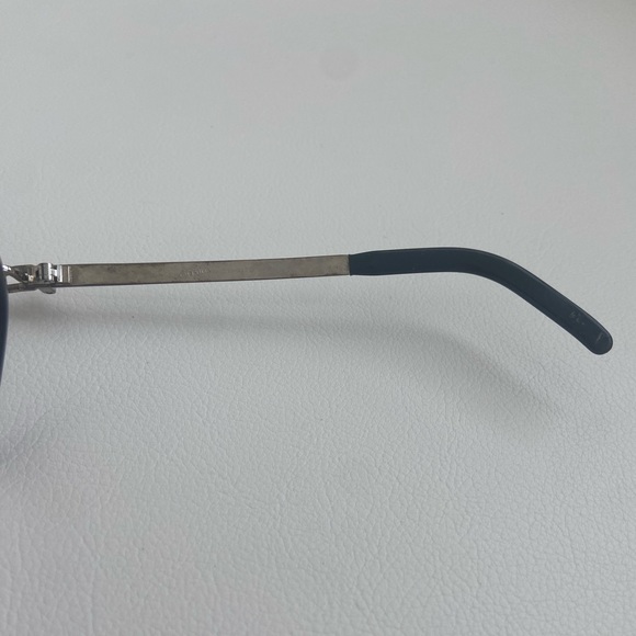 Jean Paul Gaultier Vintage Sunglasses Silver frame and Blue lenses - Picture 6 of 8